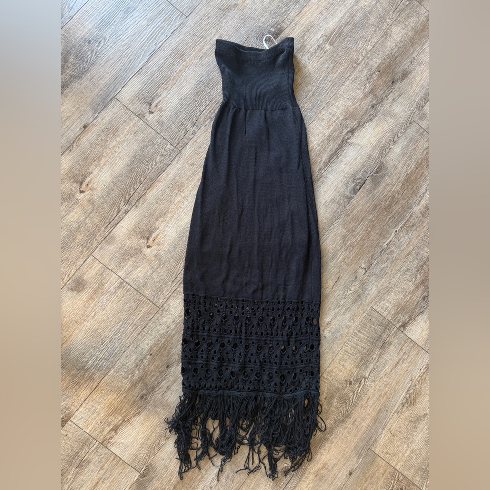 Lulus Strapless Crochet Dress small - Picture 4 of 5